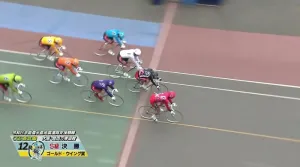 眞杉選手がゴール前で全てをかわし切り1着！