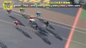 吉田選手の番手から平原選手が抜け出し危なげ無く勝利!