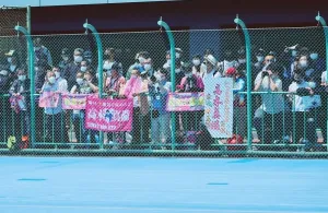 高木真備を一目見ようとやってきたファン