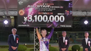 2024年開催のF2女子オールスター競輪で優勝した時の佐藤水菜